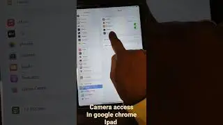 How to allow your camera on google chrome (iPad) iphone