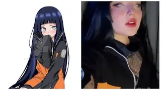 Hinata with Naruto's Jacket in Real life 😍