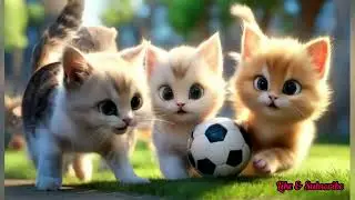 Cute cats playing Football | Cute cats videos | Funny cats videos
