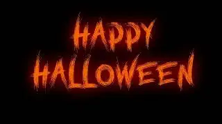 Happy Halloween Glowing text animation - Free 4K stock footage #halloween #spooky #text #animation