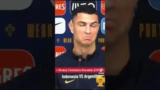 Reaksi Ronaldo ketika indonesia vs argentina
