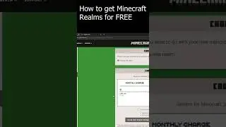 how to get minecraft realms for free #minecraft #roblox #shorts