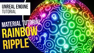 Unreal Engine 5 Tutorial: Creating a Rainbow Ripple Effect with Materials | UE5 Guide