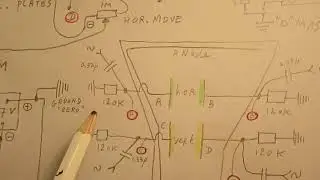 Making a very simple oscilloscope Pt. 9: VLOG + schematic  showed (without Horiz. & Vertical amps)