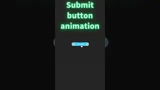 【HTML&CSS】Submit button animation 