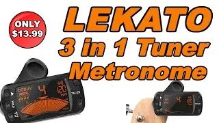 Lekato 3 in 1 Guitar Tuner & Metronome for all instruments & budget priced!