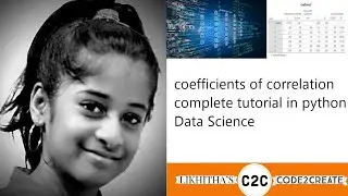 coefficients of correlation complete tutorial in python Data Science