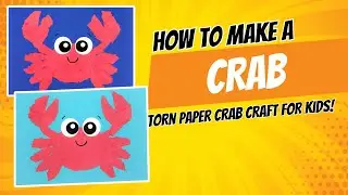 Torn Paper Crab Craft