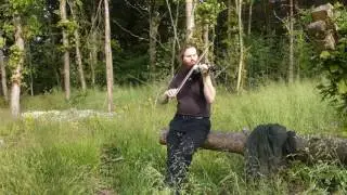 English fiddle tune "Dribbles of Brandy", played badly