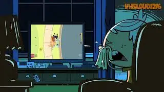 Lincoln Loud watching the ending to the Bluey special, 