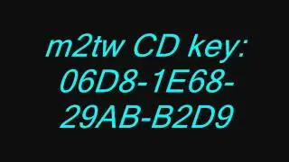 medieval 2 total war CD key!!!