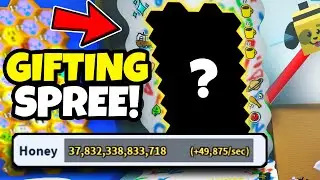 I Spent TRILLIONS On A GIFTING Spree In Bee Swarm Simulator!