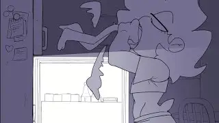 Just some girl eating alot in midle of nigth animation if you know what i mean