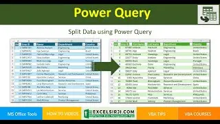 Splitting Data Using Power Query in Excel