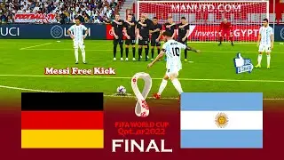 GERMANY vs ARGENTINA - Final FIFA World Cup 2022 - Match PES 2021 eFootball
