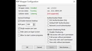 HOW TO FIX RDP WRAPPER UNSUPPORTED ERROR IN WINDOWS 10 PRO 21H1
