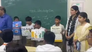 Students of primary school, कैसे करें single use प्लास्टिक की समस्या | 