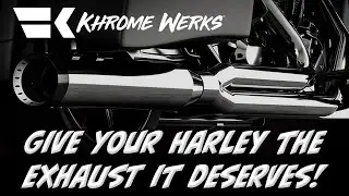 Khrome Werks Slip On Mufflers! Give your Harley Davidson's® exhaust the sound it deserves!