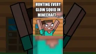 Hunting every Glow Squid in Minecraft #minecraft #shorts