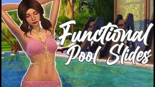 FUNCTIONAL POOL SLIDES IN THE SIMS 4! 🏖// CREATE YOUR OWN WATER PARK MOD INSTALLATION & OVERVIEW