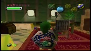 Majora's Mask Pal Debug. Stock Pot Inn Title Screen cutscene exploration part 2