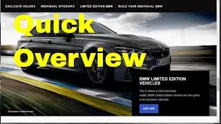 BMW Limited Edition Vehicles for 2019: A Quick Overview of BMW Special Cars