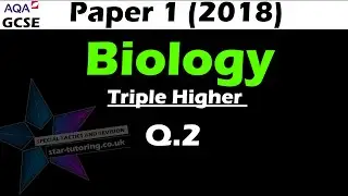 AQA GCSE Biology Paper 1 (2018) Question 2