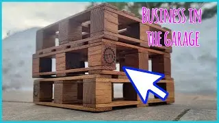 All the pallets are dismantled and I assemble them. Business idea in the garage.