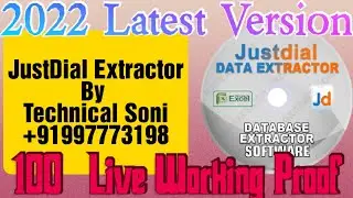 Justdial data extractor software 2022 | No virtual numbers | Best JD data extractor | Technical Soni