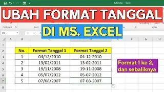 Cara Merubah Format Tanggal di Excel Menjadi dd-mm-yyyy