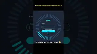 🔥 Create an Animated Login Form Using HTML & CSS 