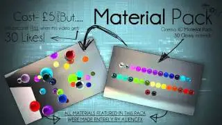Free Material Pack - 30 Glossy Materials