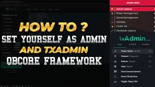 QBCore - Setting Yourself as GOD or ADMIN 2024 | FiveM Tutorial 2024 | MJ DEVELOPMENT