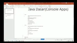 Belajar Java Dasar Part2 #JavaDasar #tutorial #programmerindonesia