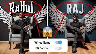 3d Wings Name photo editing 🤯😎 || 3d wings Name  viral video || Bing Images creator