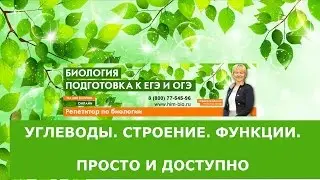Углеводы. ЕГЭ и ОГЭ по биологии