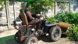 Борьба с борщевиком при помощи самодельного мульчера. Простейший мульчер