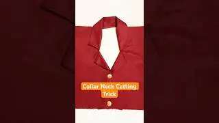 Coat Collar Neck Cutting and Stitching #collarcutting #coatcollar #sewing