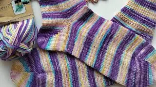 Носки из новой носочной пряжи Alize superwash artisan, цвет 9003