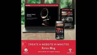 Retro Blog Template: Create a Stunning Website in Minutes! One-Click Import, No Coding!