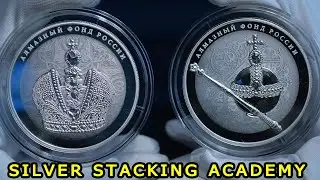 УНИКАЛЬНОЕ ВИДЕО ОБ УНИКАЛЬНОЙ СЕРИИ МОНЕТ РОССИИ!  Серия Серебряных Монет Алмазный Фонд России