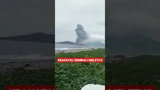 DETIK-DETIK ANAK GUNUNG KRAKATAU ERUPSI. || 