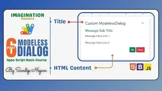 6. Modeless Dialog : Apps Script