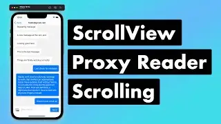 SwiftUI Firebase Chat 13: ScrollViewReader and Proxy Auto Message Scrolling