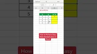 How to Multiply Numbers in Excel! 