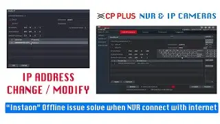 IP NVR CCTV camera System IP address modify / change setup, CPPLUS NVR & Camera IP Modify | Part 7