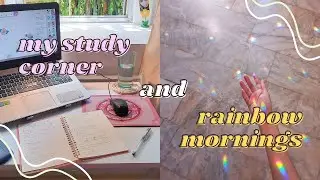 shopee stationery/desk decor finds feat. 🌈 prism! + study corner decluttering ✏️ (watch in 720p/hd)