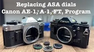 Replacing ASA dials on Canon SLR cameras