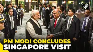 PM Narendra Modi concludes Singapore visit, leaves for India