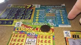 Lucky lines /blazing7s/🔥super 7s scratch card madness